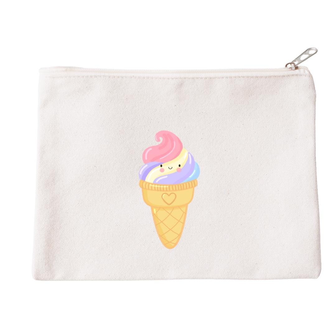 Kawaii Ice Cream Sticker – Cute Pastel Dessert Sticker, Whimsical Vinyl Sticker for Laptops, Water Bottles, & Journals